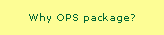 Why OPS package?